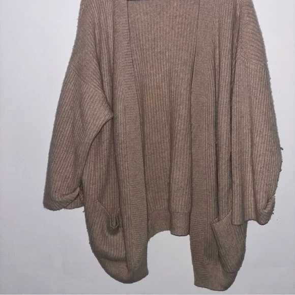 Nap Loungewear Women’s Cozy Cashmere Tan Cardigan XL - Picture 3 of 7